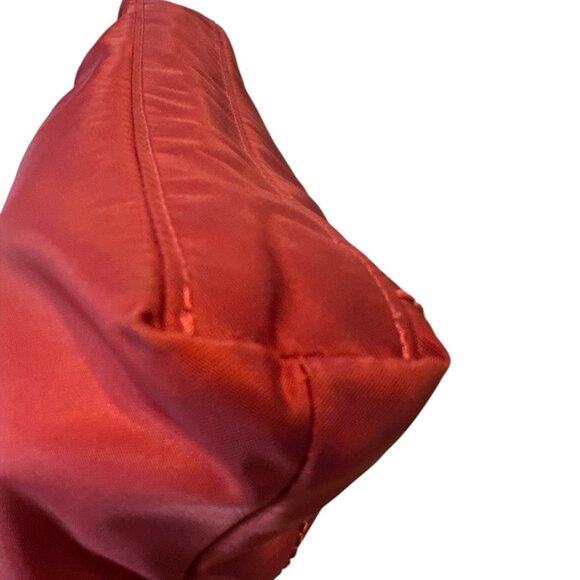 TUMI Nylon Crossbody Bag Orange Adjustable Strap Travel Organizer Purse - Picture 9 of 15